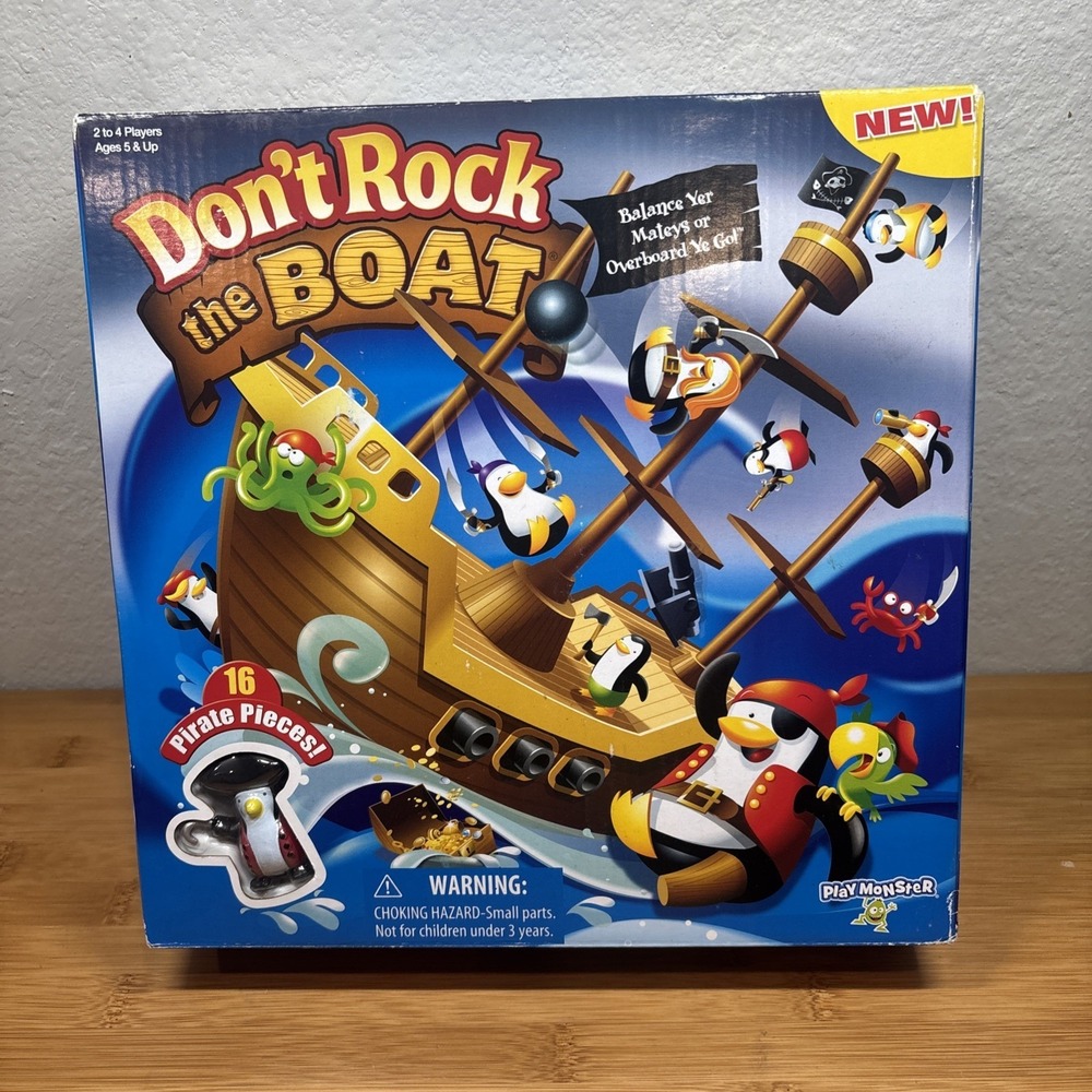 Don't Rock The Boat - Skill & Action Balancing Game - PlayMonster 2018 Brand New